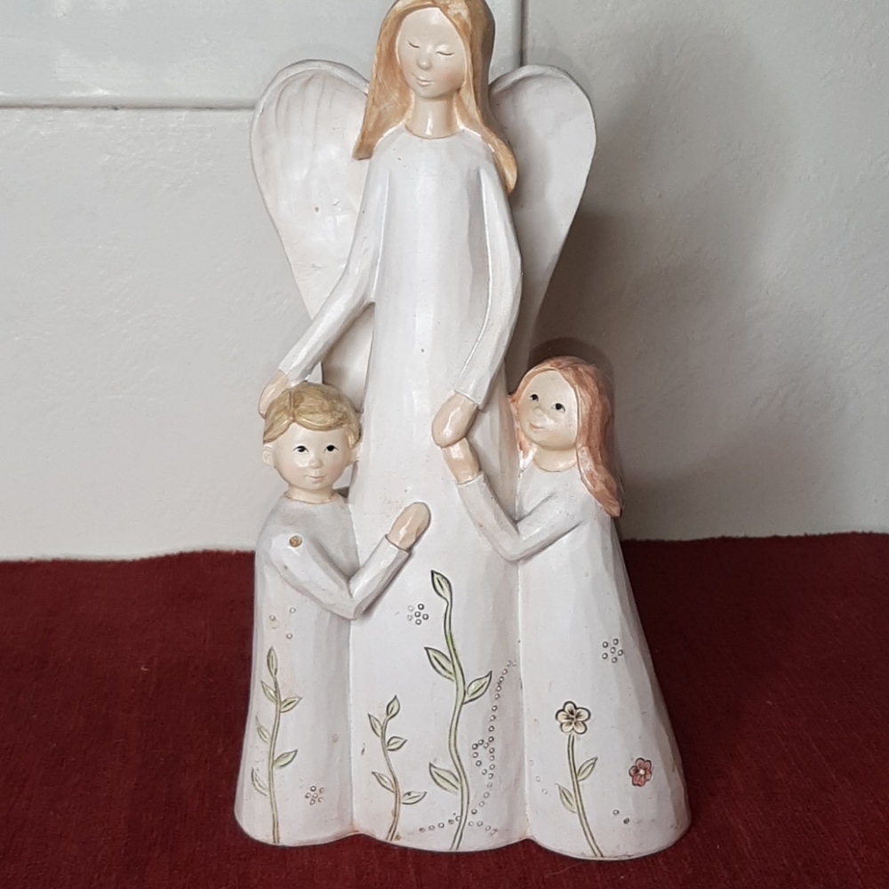 Carved wooden Angel Sculpture